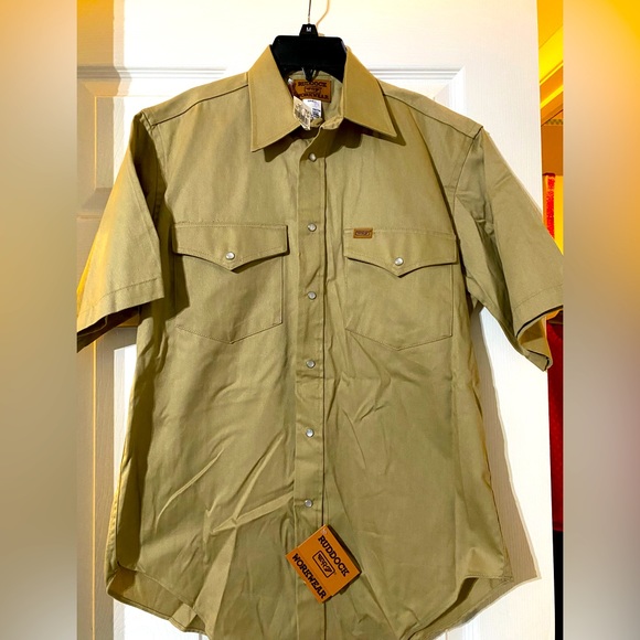 Ruddock Other - Ruddock Mens Work Shirt Khaki Size Small